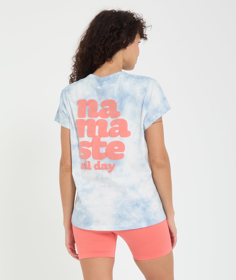 BIONAMA - T-shirt en coton bio - Skyblue - Yoga Searcher