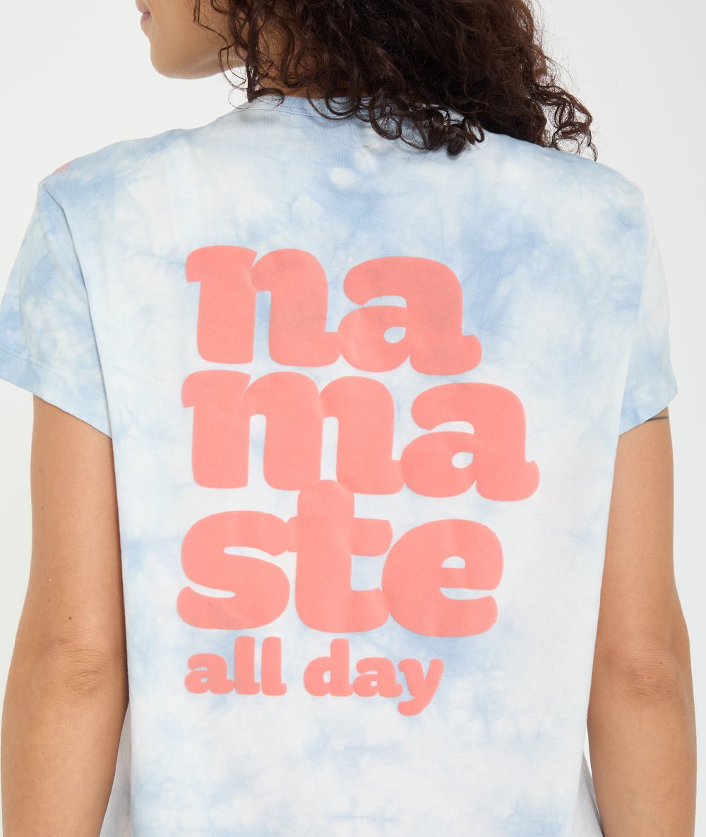 BIONAMA - T-shirt en coton bio - Skyblue - Yoga Searcher