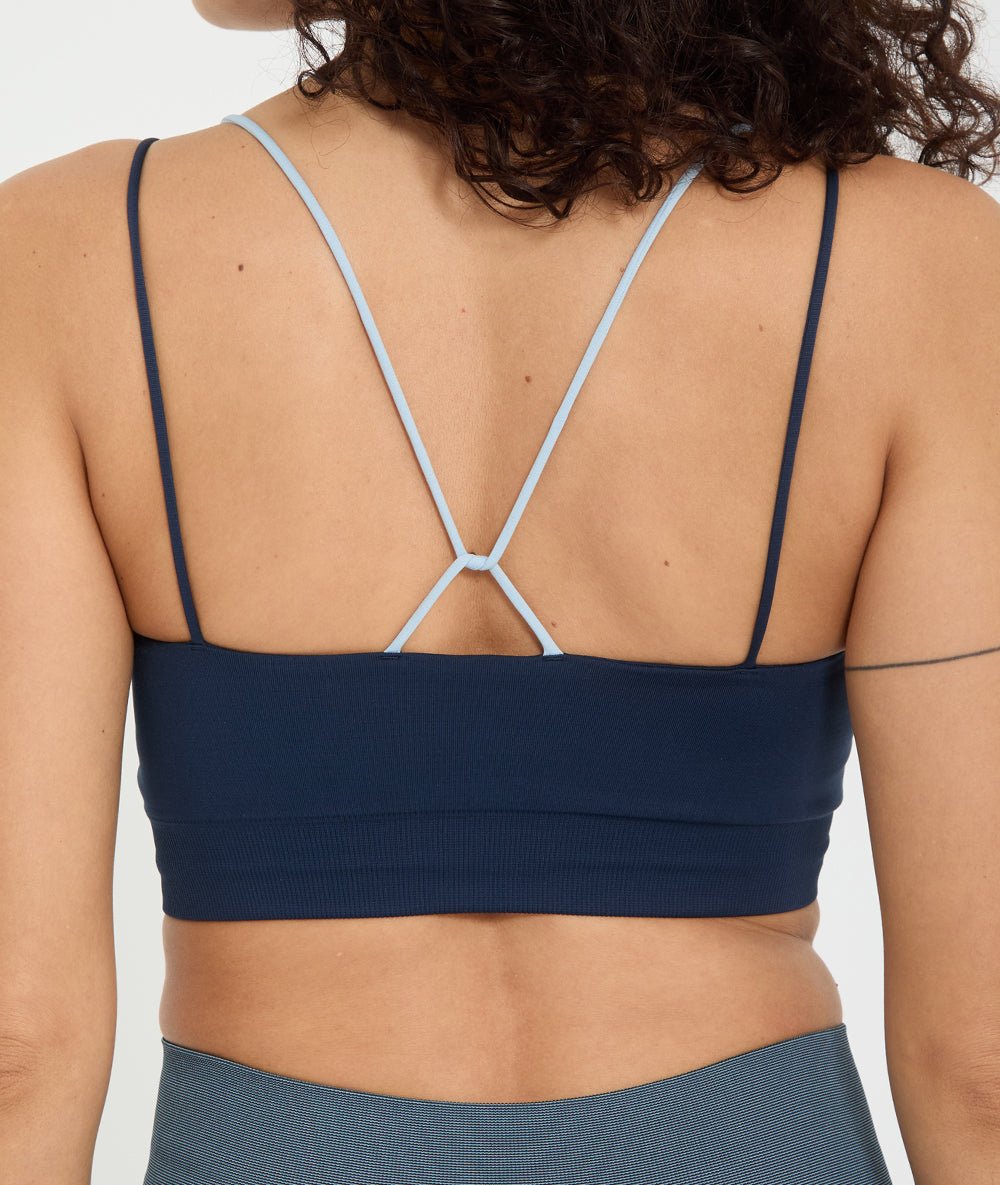 UDUPI - Brassière en matières recyclées - Navy - Yoga Searcher