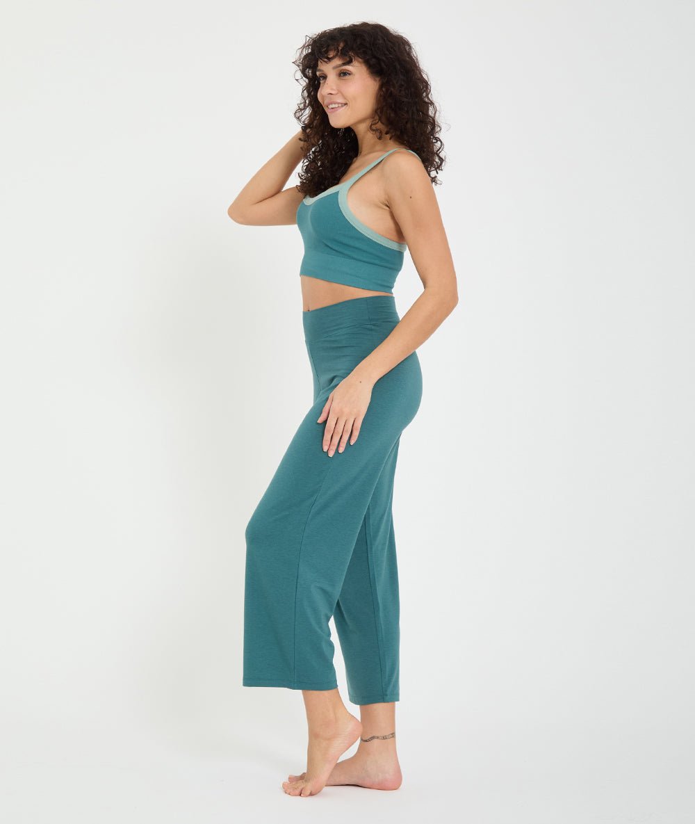ADITI - Brassière en coton - Paon - Yoga Searcher