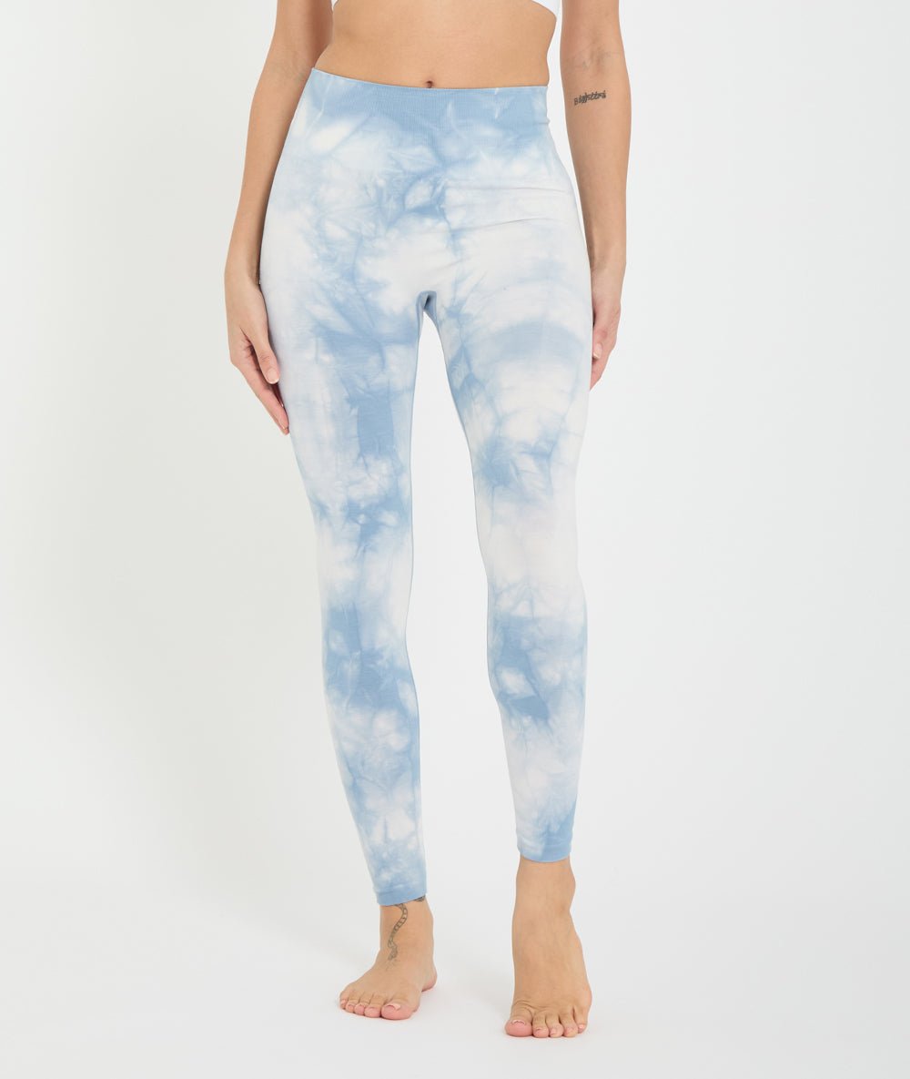 GENJI - Legging tie dye en bambou - Skyblue - Yoga Searcher