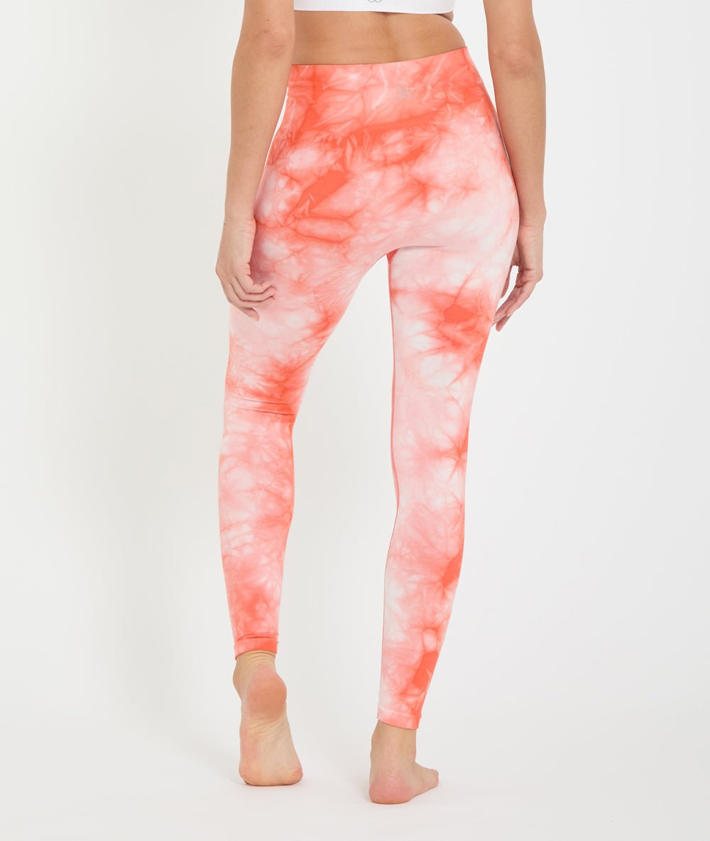 GENJI - Legging tie dye en bambou - Coral - Yoga Searcher
