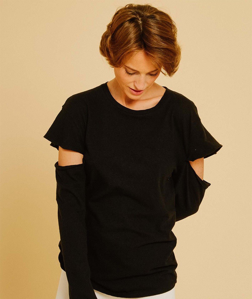 SATTVA - Tee - shirt fantasie - Noir - Yoga Searcher