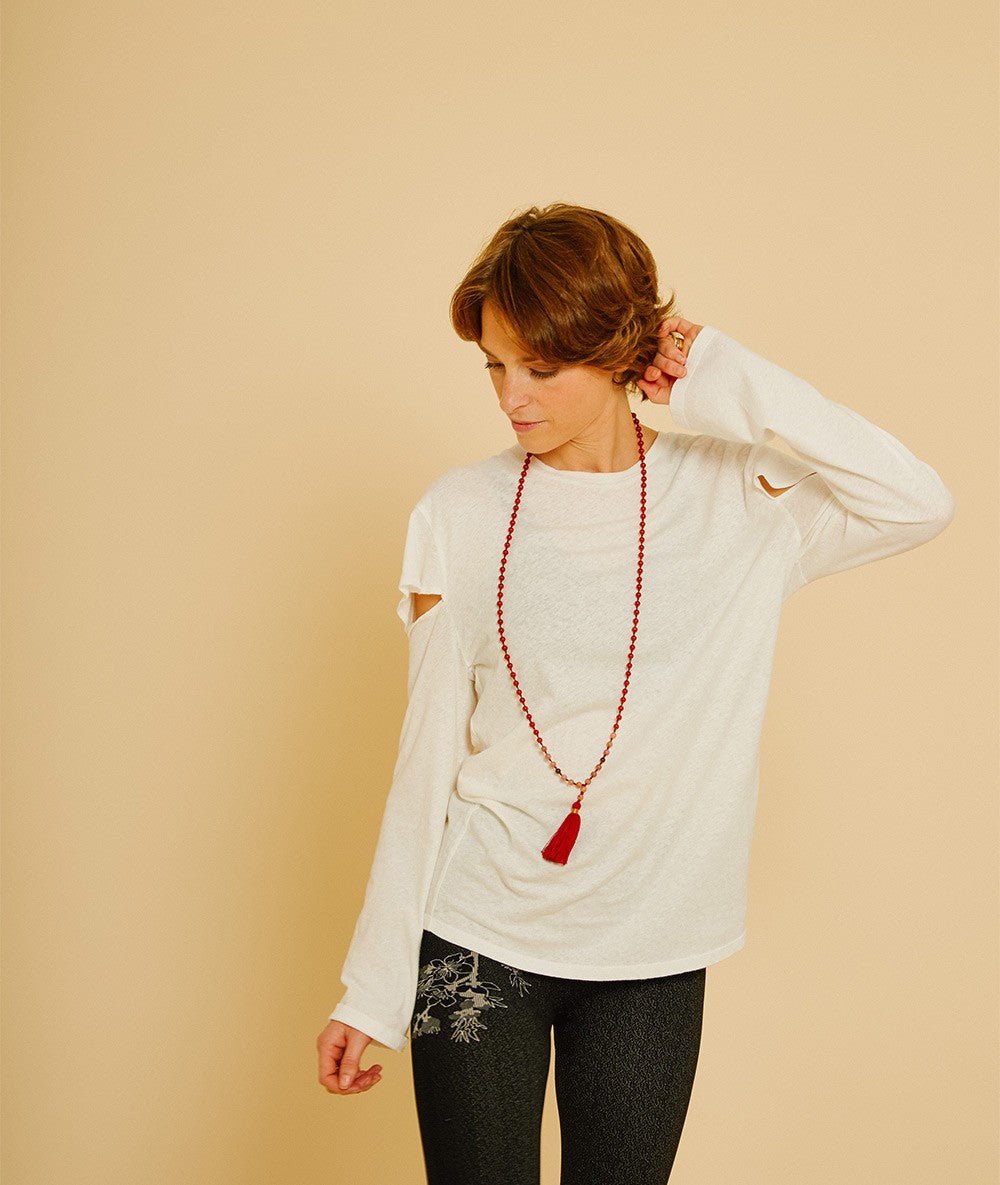 SATTVA - Tee - shirt fantasie - Blanc - Yoga Searcher