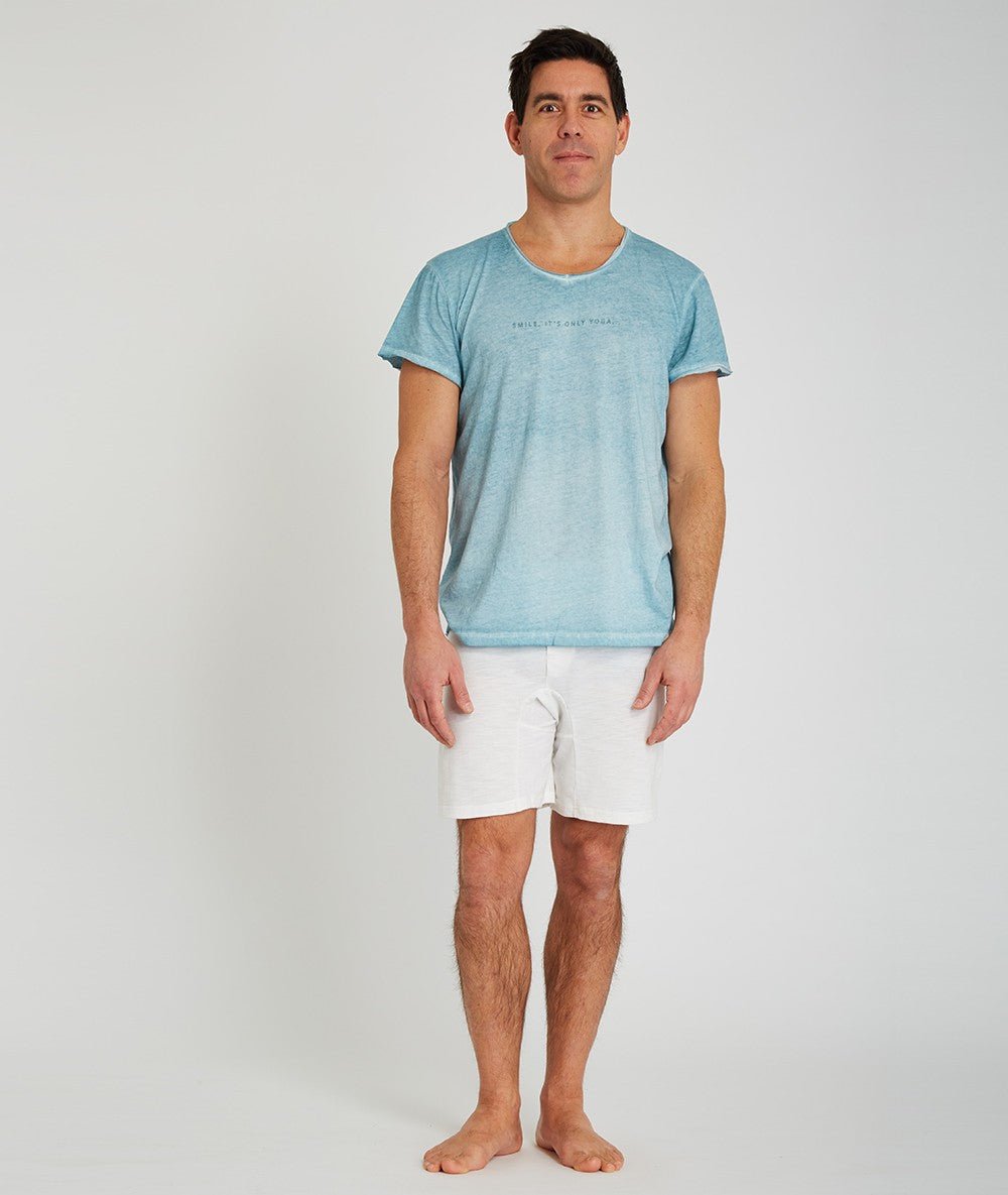 PATANJALI - Short - Blanc - Yoga Searcher
