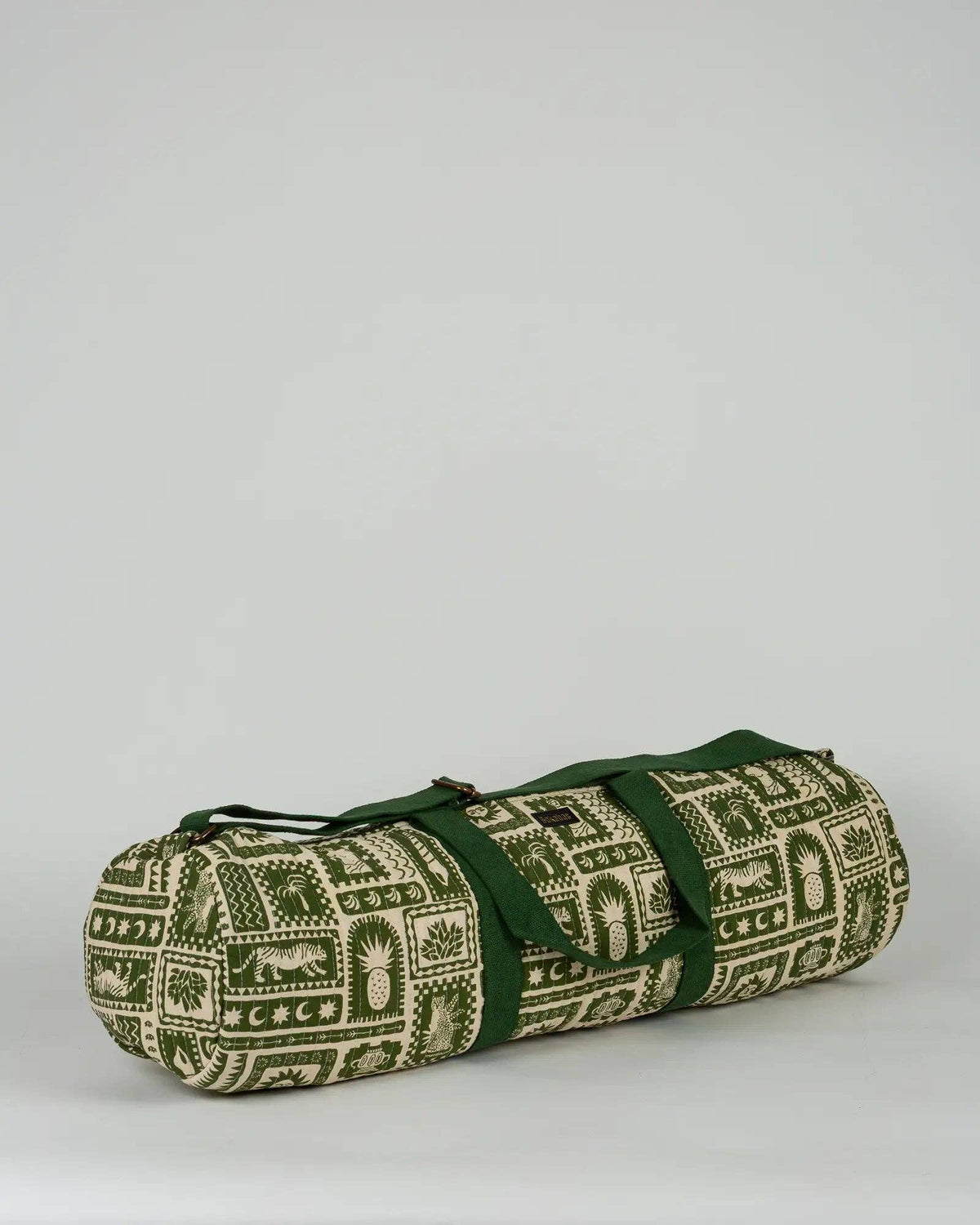 Le sac de yoga en tissu matelassé Art vert - Yoga Searcher