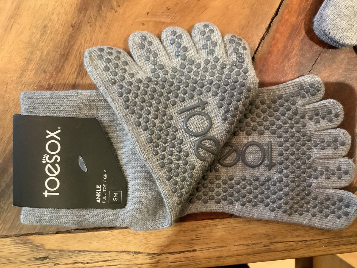 chaussettes ANKLE - TOESOX - Gris Clair- Yoga Searcher
