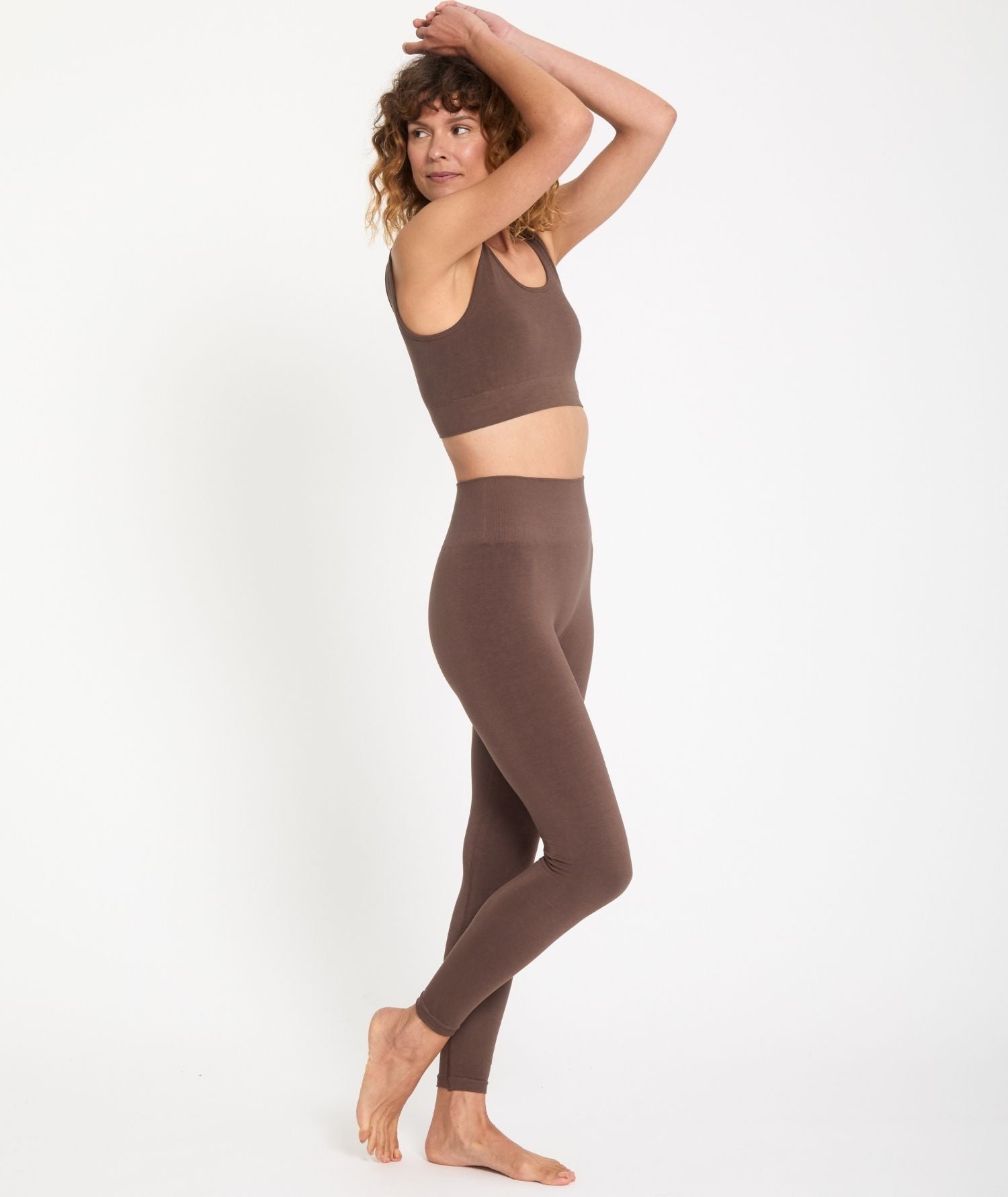 ASA - Legging en bambou - Marron- Yoga Searcher