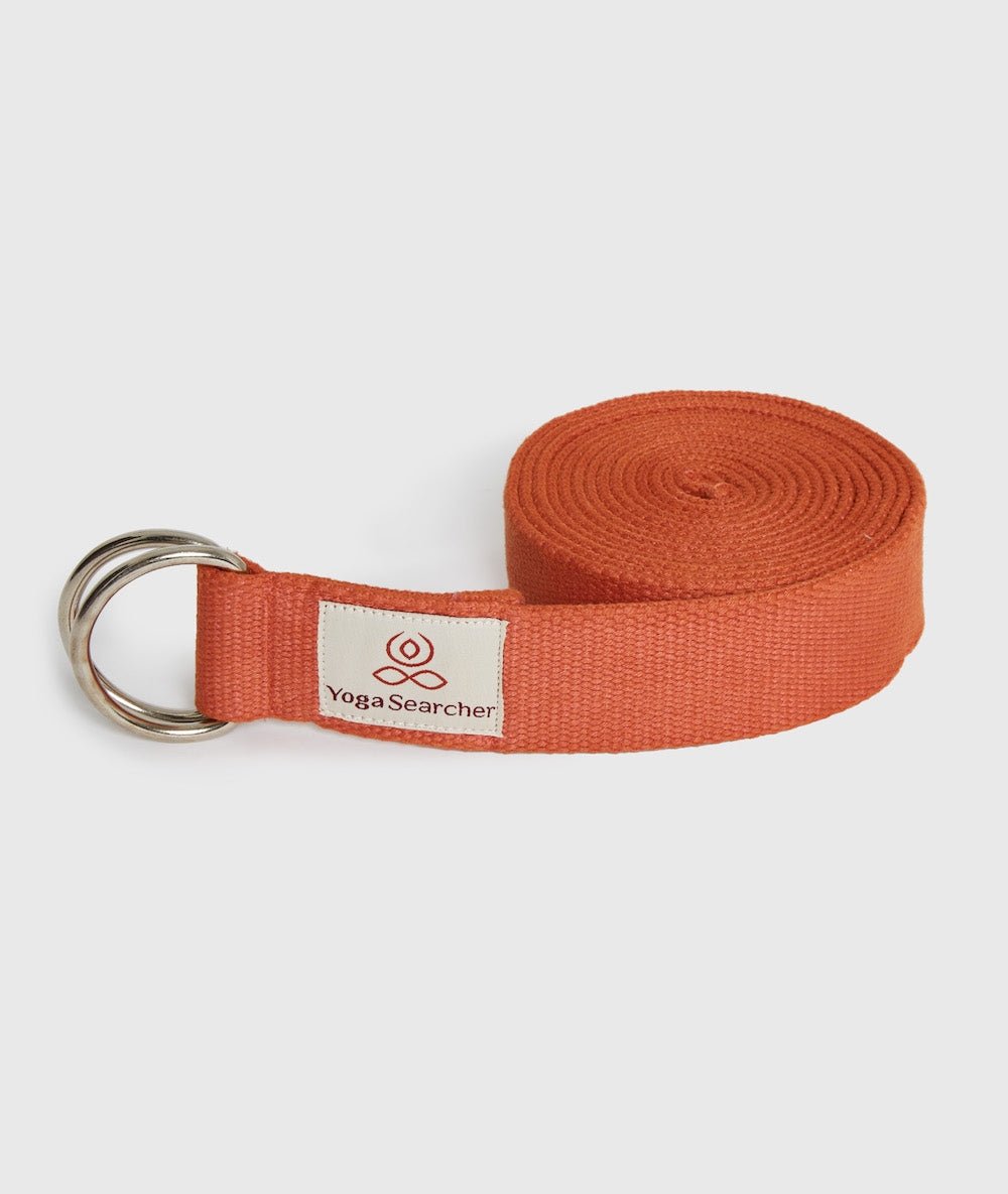 BIOBELT 250 - Sangle de yoga en coton biologique - Apricot - Yoga Searcher