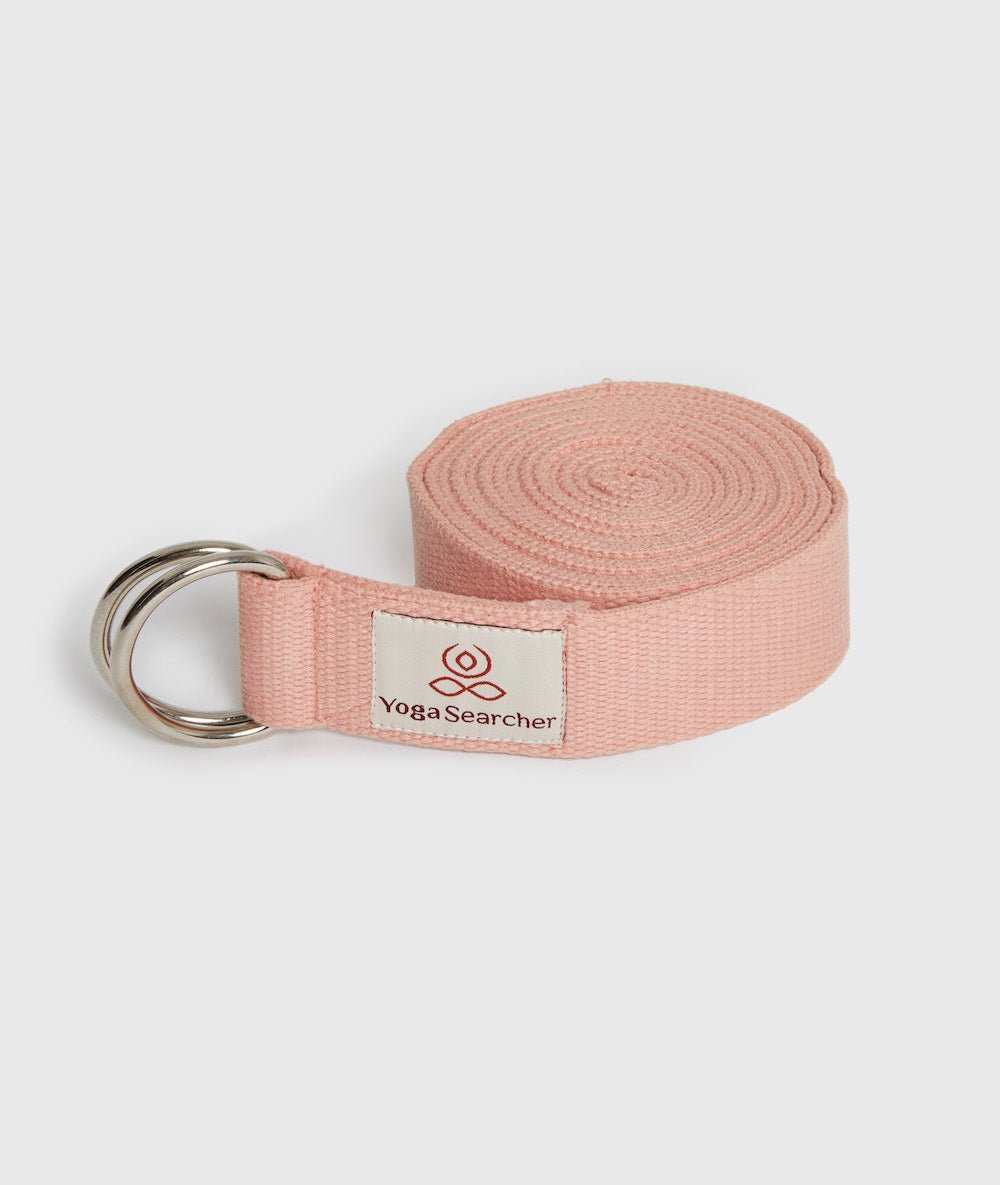 BIOBELT 250 - Sangle de yoga en coton biologique - Ash - Rose - Yoga Searcher