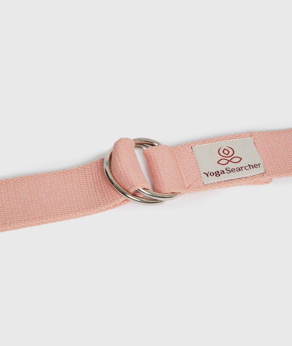 BIOBELT 250 - Sangle de yoga en coton biologique - Ash - Rose - Yoga Searcher