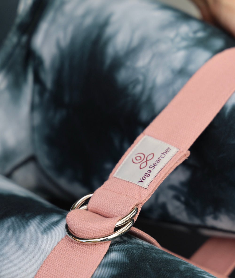 BIOBELT 250 - Sangle de yoga en coton biologique - Ash - Rose - Yoga Searcher