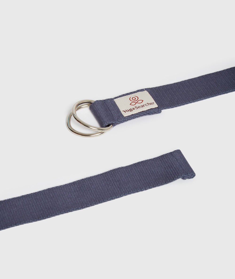 BIOBELT 250 - Sangle de yoga en coton biologique - Navy - Yoga Searcher
