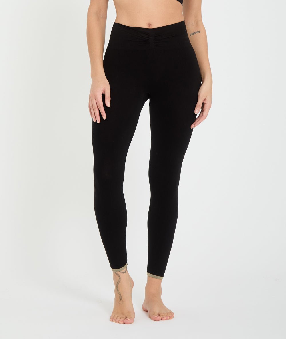 CHENDA - Legging en lyocell - Noir - Yoga Searcher