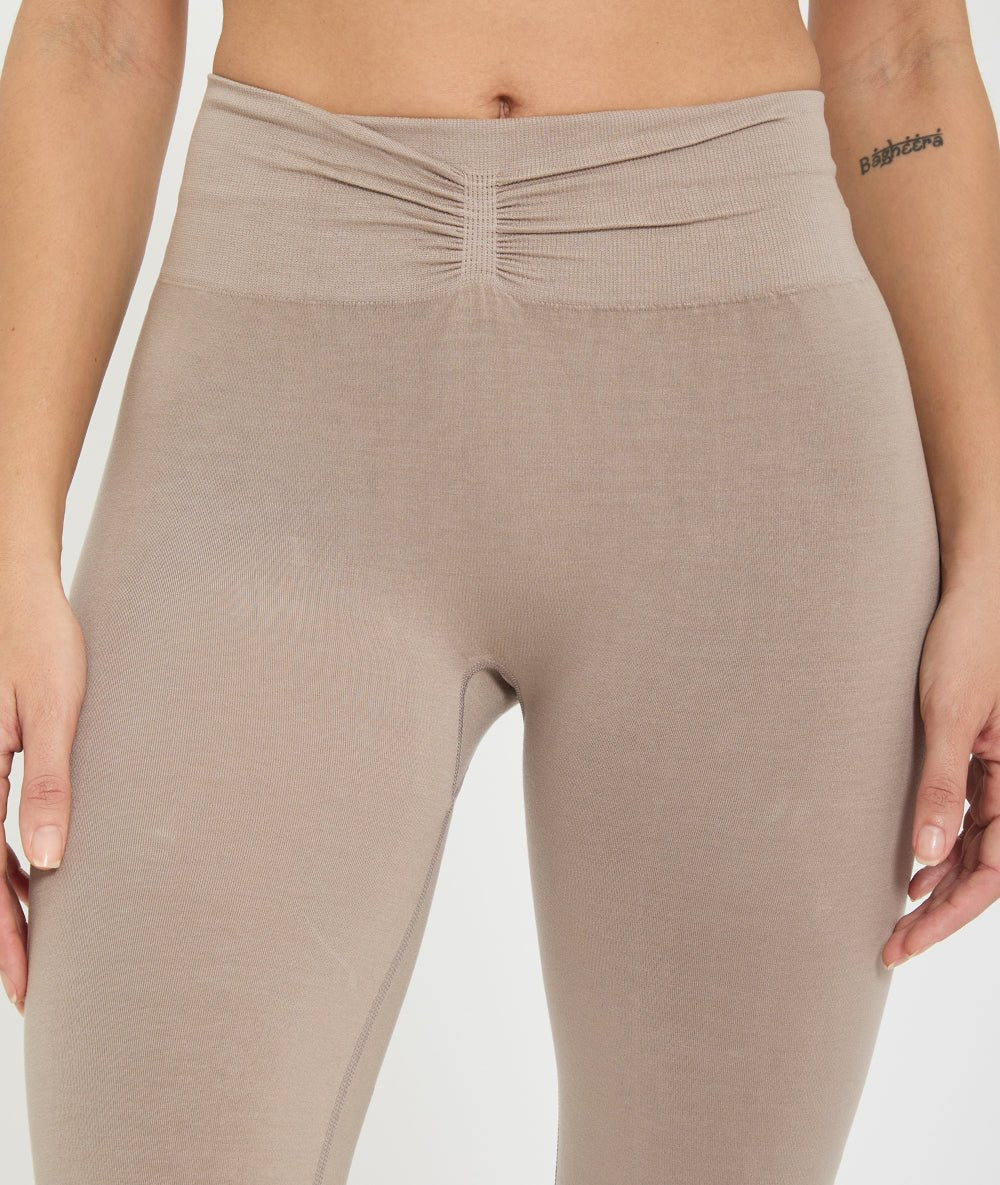 CHENDA - Legging en lyocell - Cacao - Yoga Searcher