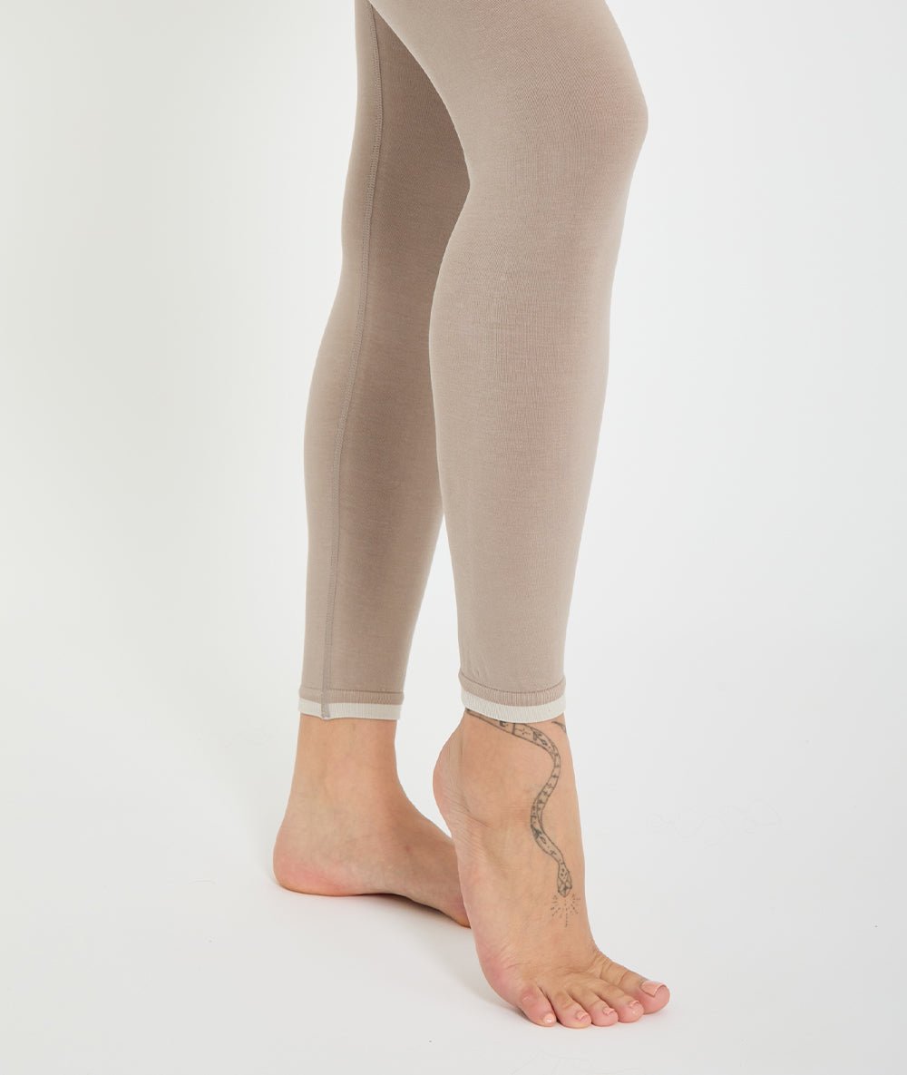 CHENDA - Legging en lyocell - Cacao - Yoga Searcher