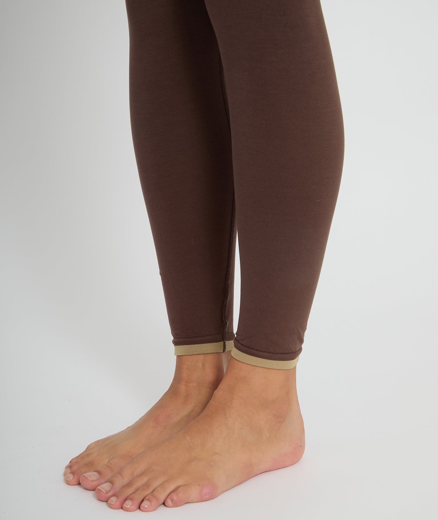 CHENDA - Legging en lyocell - Marron - Yoga Searcher