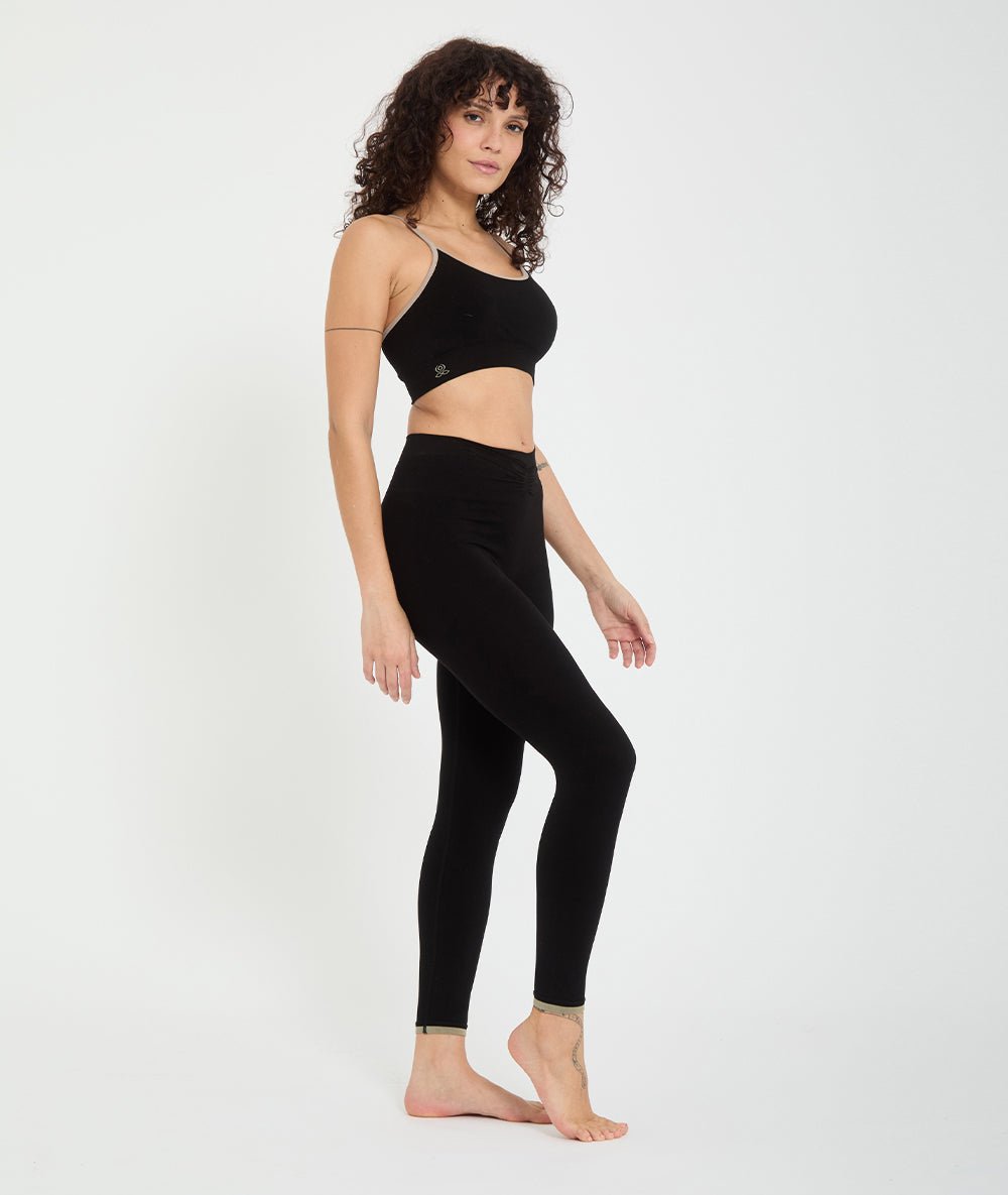DHARMA - Brassière en lyocell - Noir - Yoga Searcher