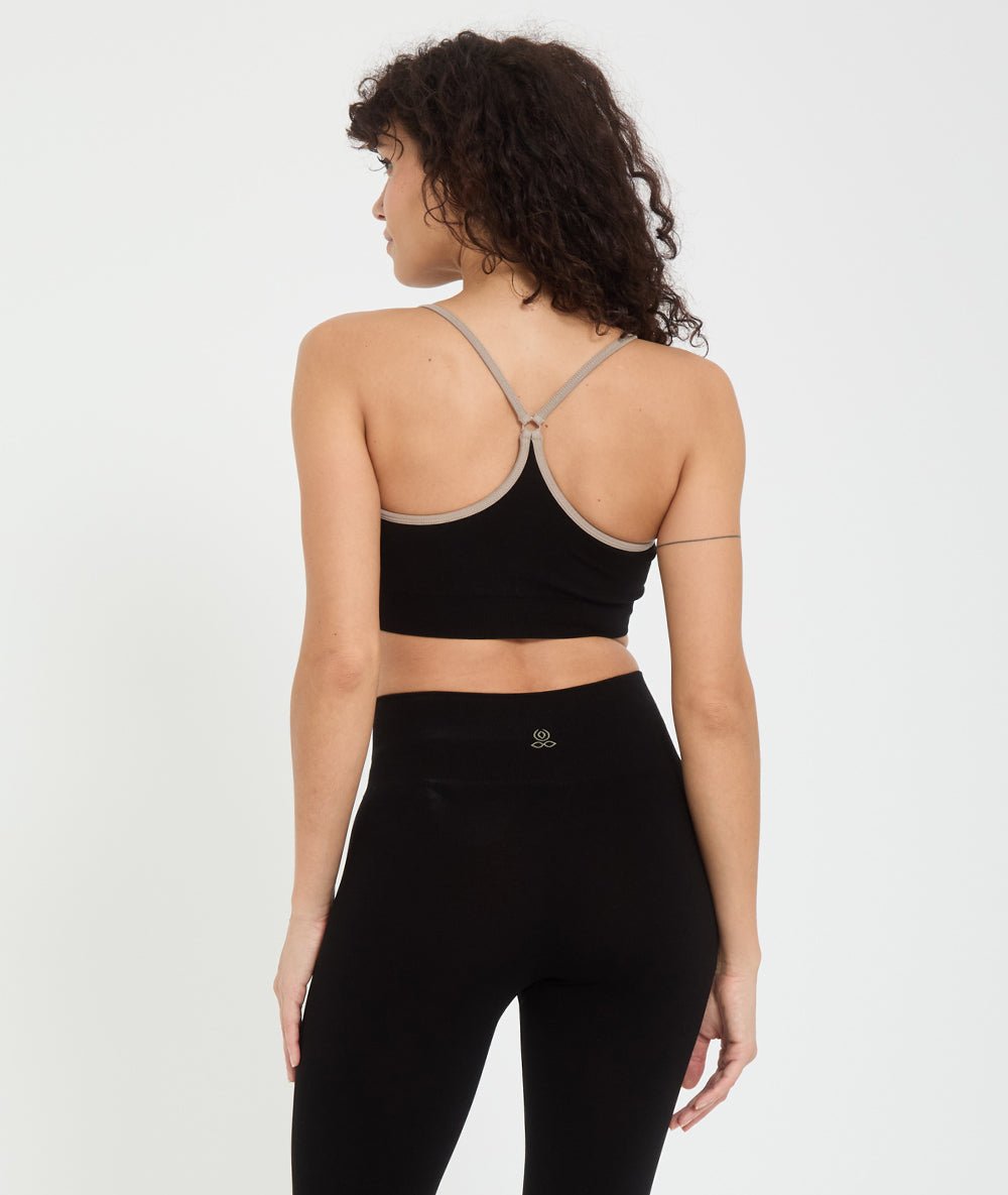 DHARMA - Brassière en lyocell - Noir - Yoga Searcher