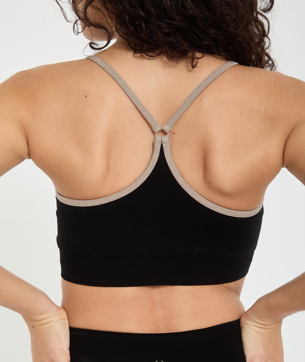 DHARMA - Brassière en lyocell - Noir - Yoga Searcher