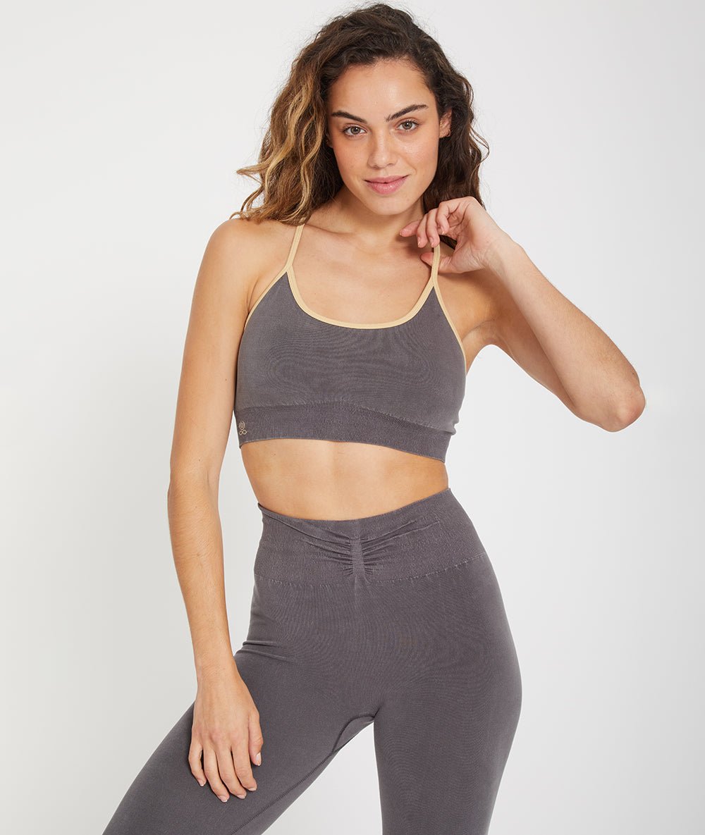 DHARMA - Brassière en lyocell - Lavastone - Yoga Searcher