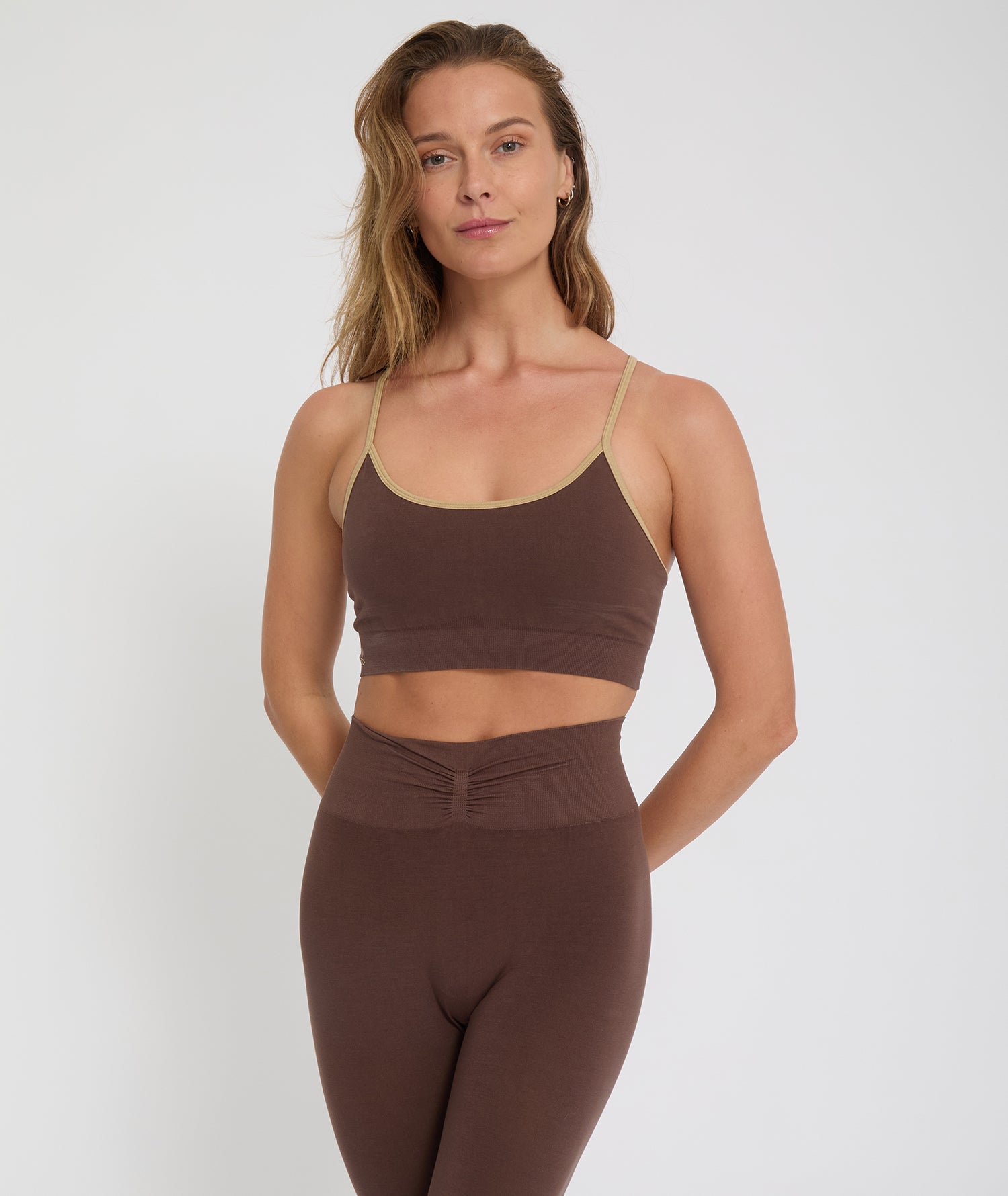 DHARMA - Brassière en lyocell - Marron - Yoga Searcher