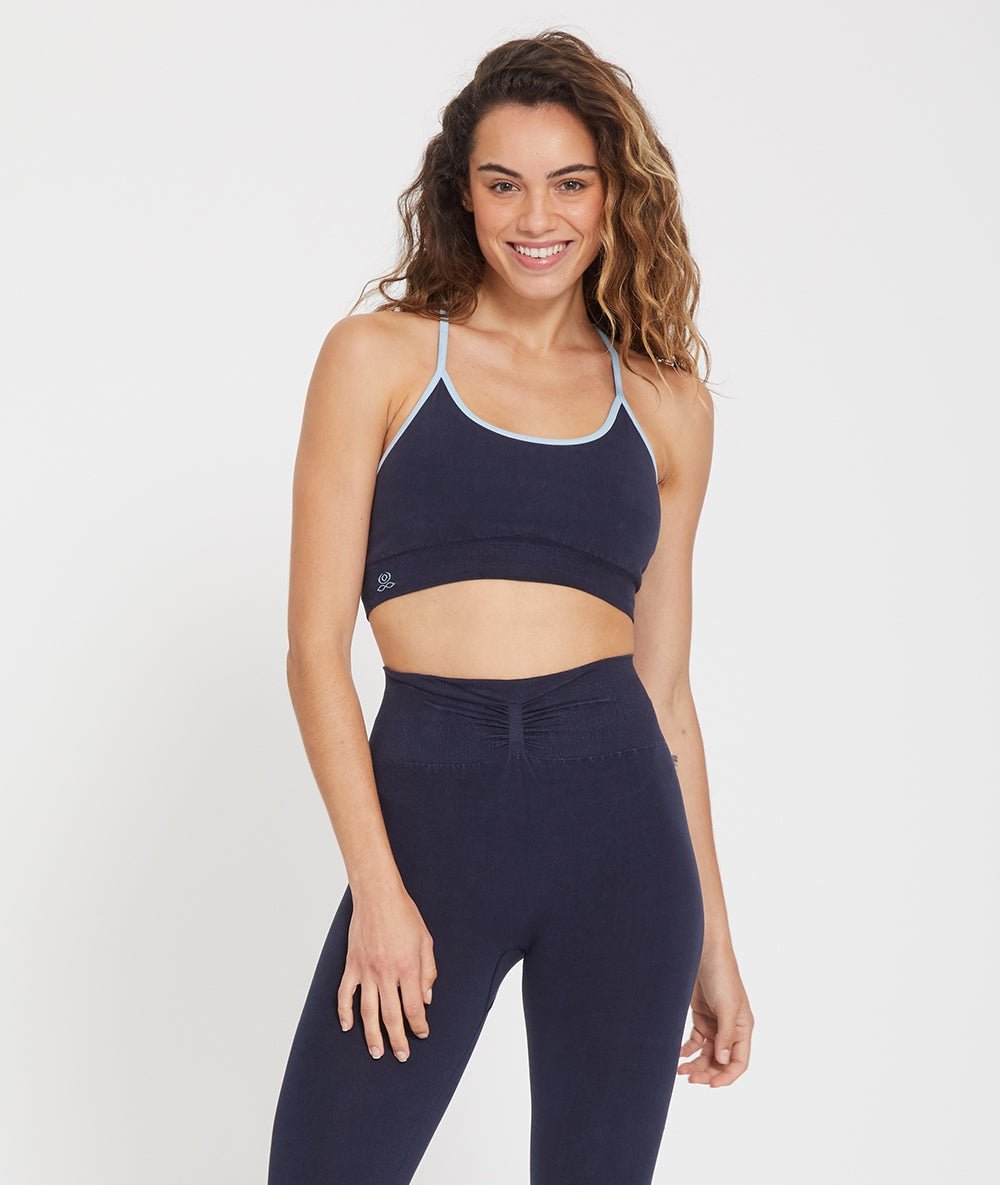 DHARMA - Brassière en lyocell - Navy - Yoga Searcher