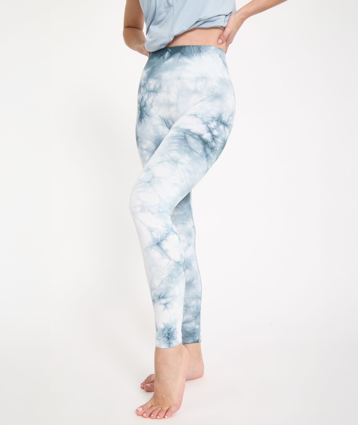 GENJI - Legging tie dye en bambou - Orage - Yoga Searcher