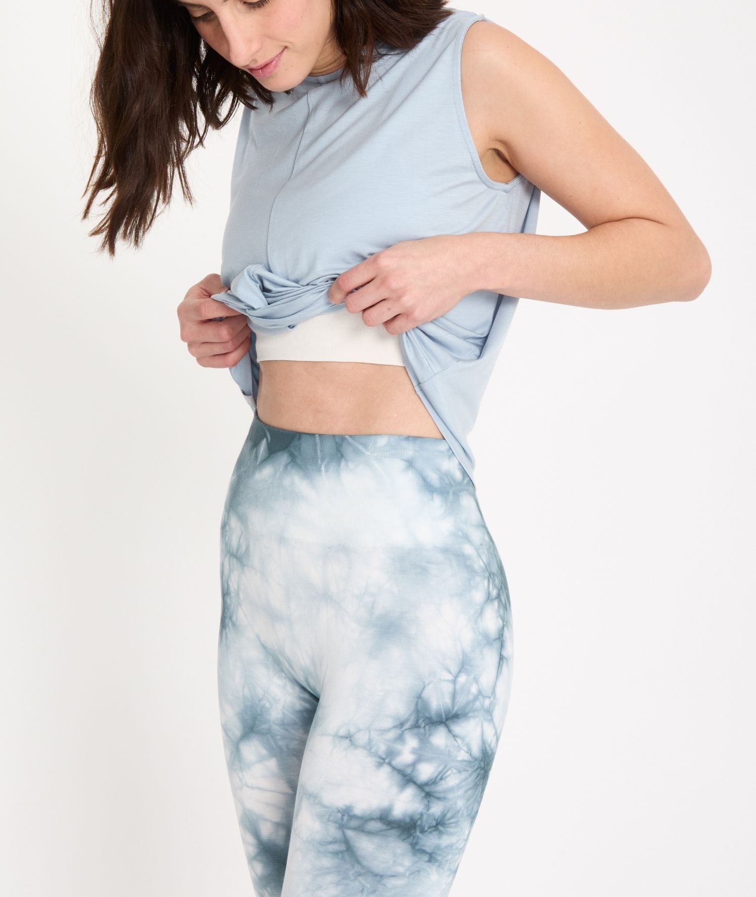 GENJI - Legging tie dye en bambou - Orage - Yoga Searcher