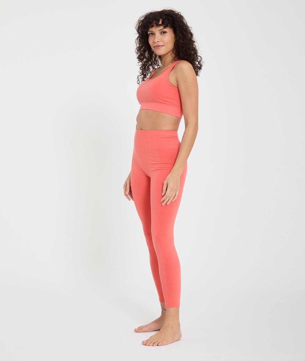 HADU - Brassière en bambou - Coral - Yoga Searcher