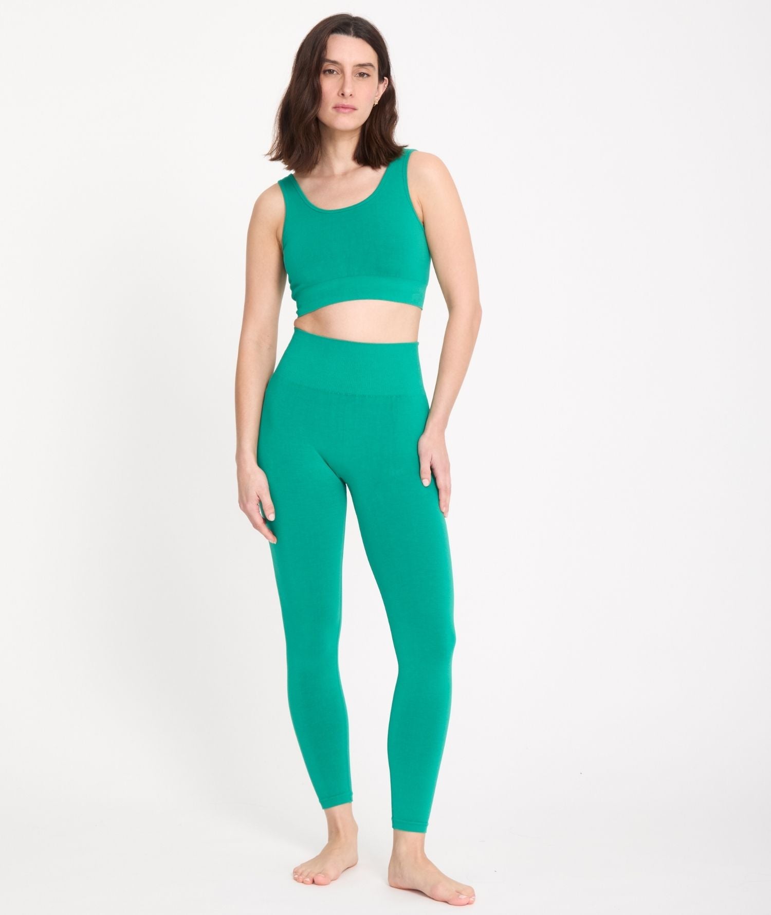 HADU - Brassière en bambou - Emerald - Yoga Searcher