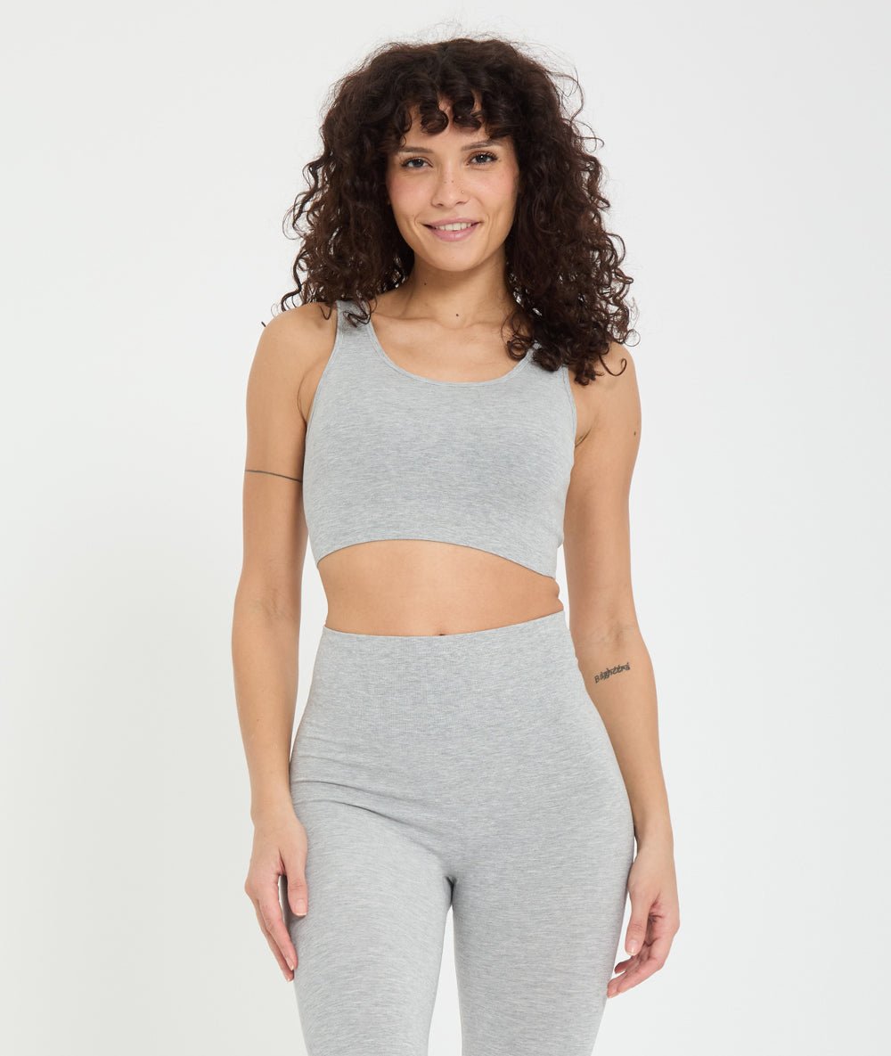 HADU - Brassière en bambou - Marl - Yoga Searcher