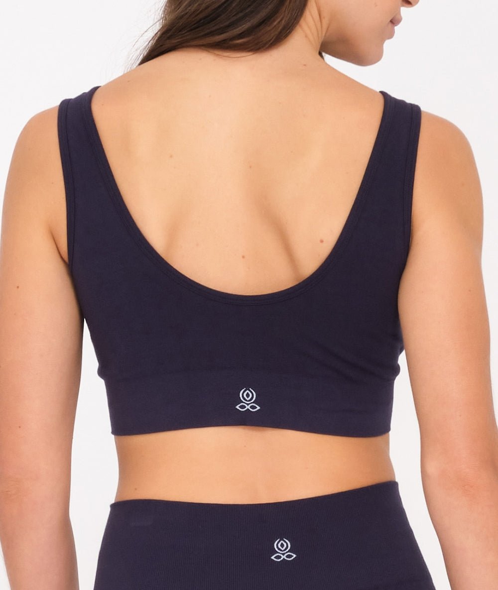 HADU - Brassière en bambou - Navy - Yoga Searcher