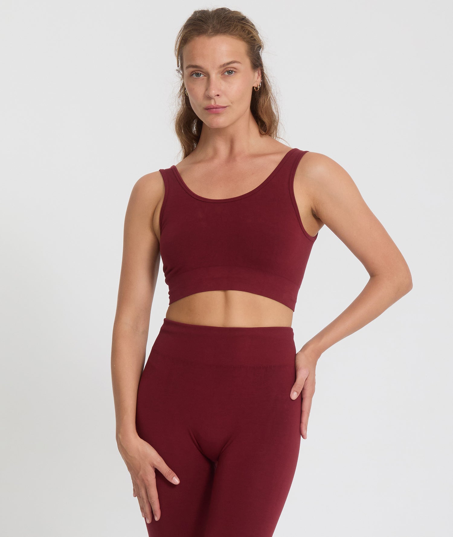 HADU - Brassière en bambou - Rubis - Yoga Searcher