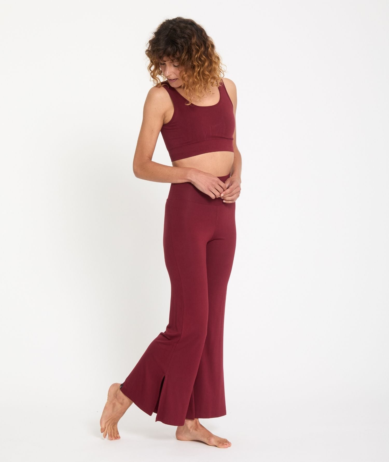 JAIPUR - Pantalon fluide - Rubis- Yoga Searcher