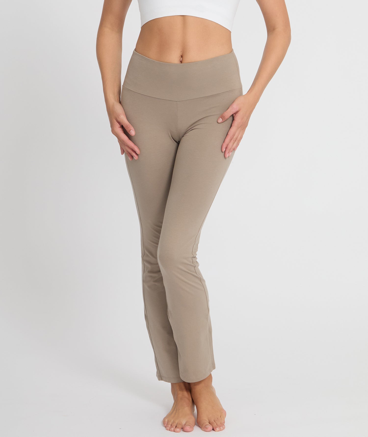 JAZZ - Pantalon Flare de yoga - Cacao - Yoga Searcher
