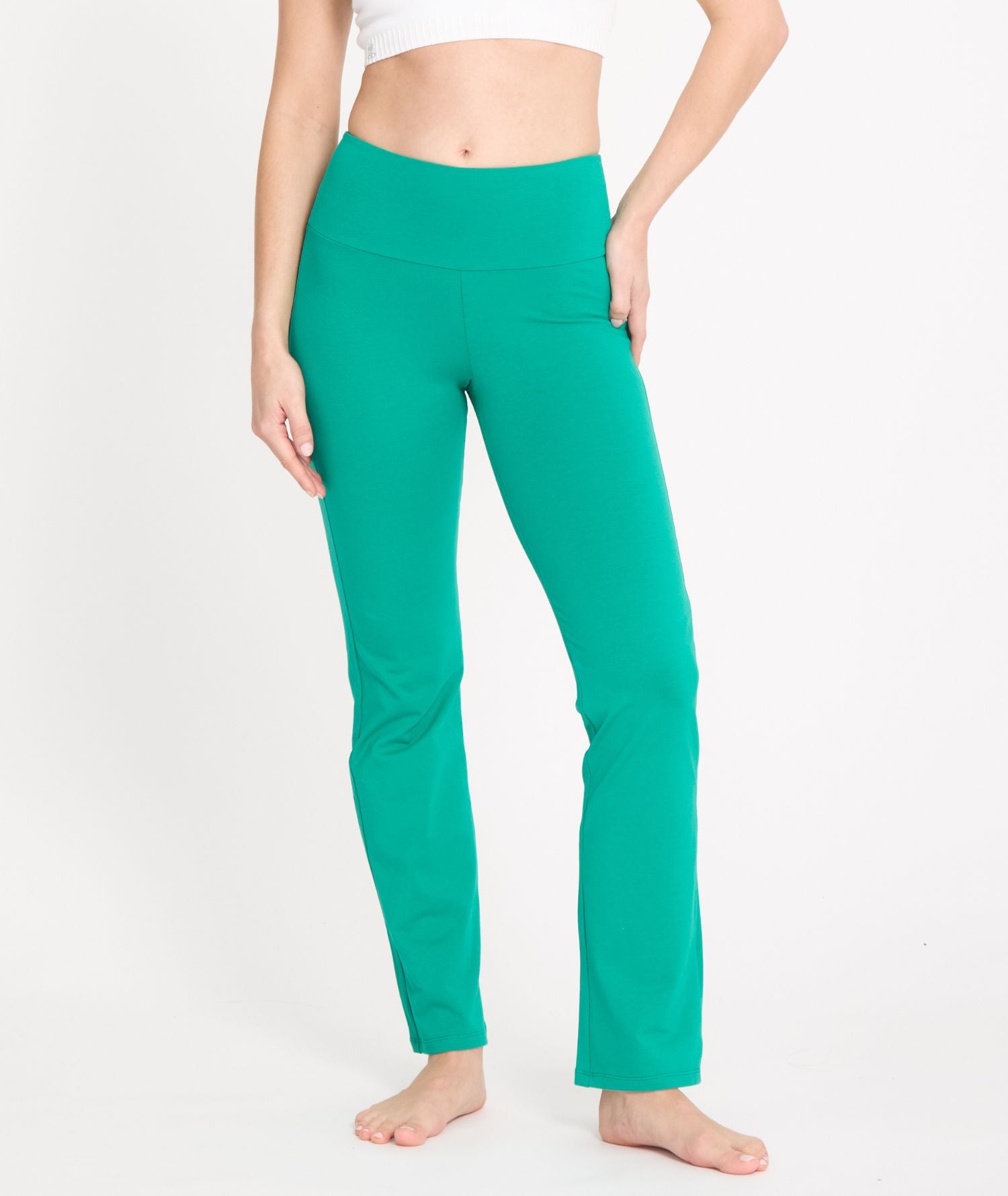 JAZZ - Pantalon Flare de yoga - Emerald - Yoga Searcher
