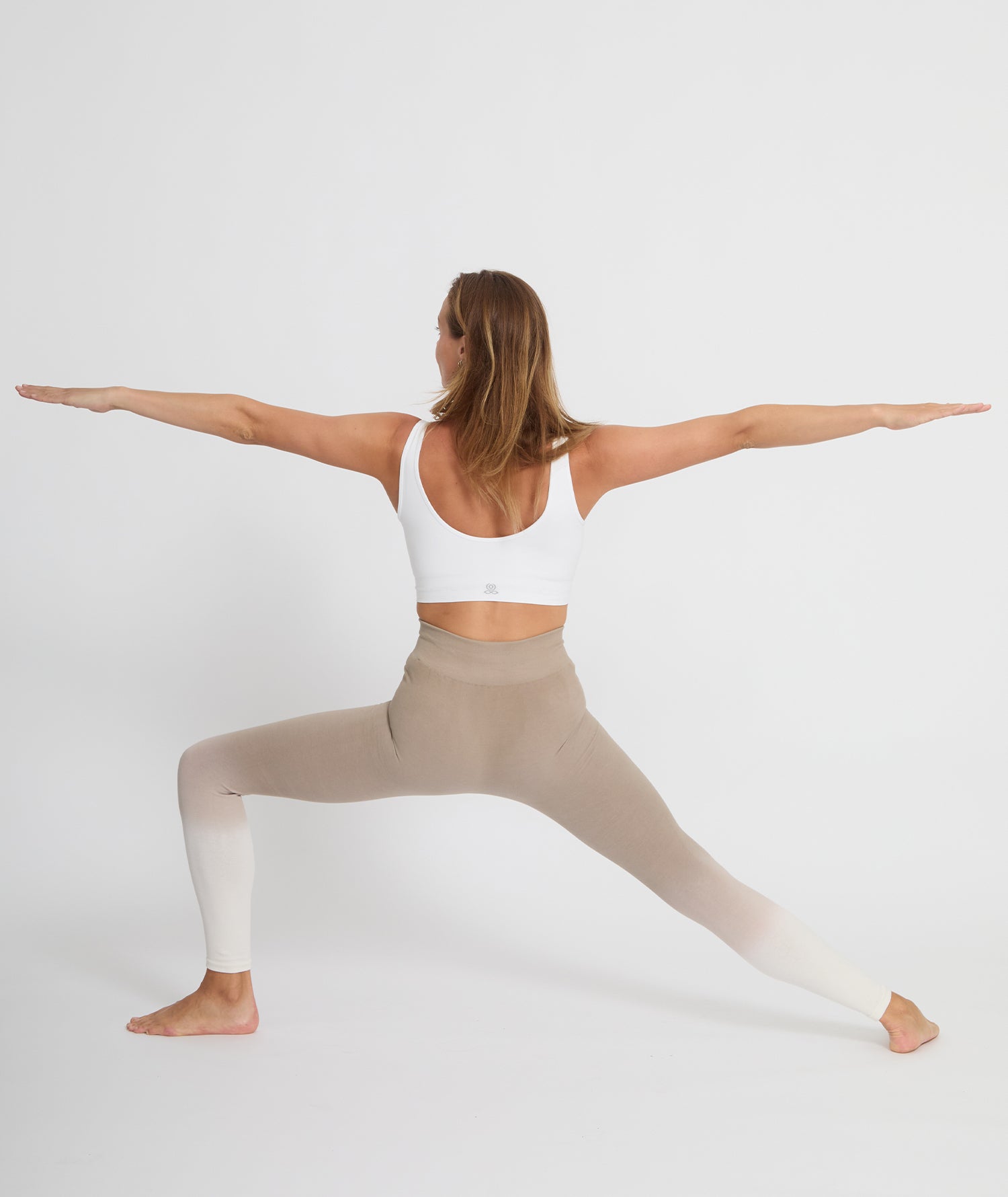 KAVALI - Legging en coton deep - dye - Cacao - Yoga Searcher