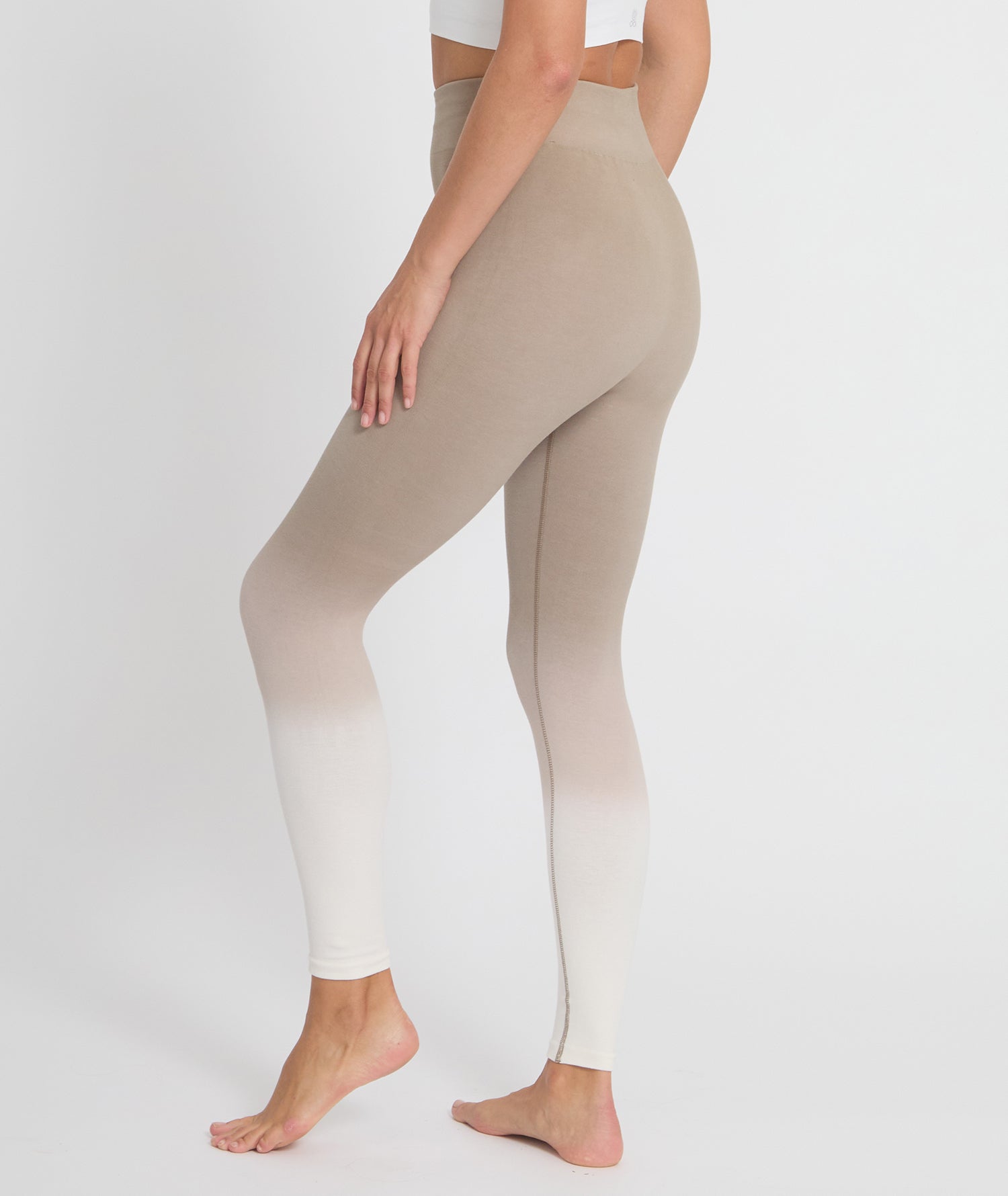 KAVALI - Legging en coton deep - dye - Cacao - Yoga Searcher