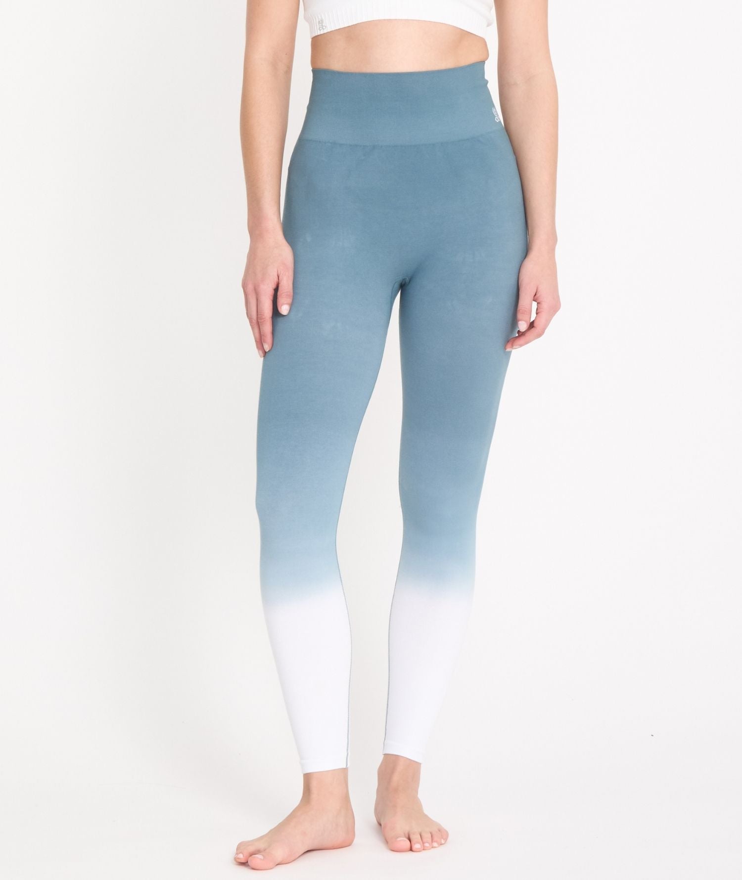 KAVALI - Legging en coton deep - dye - Orage - Yoga Searcher