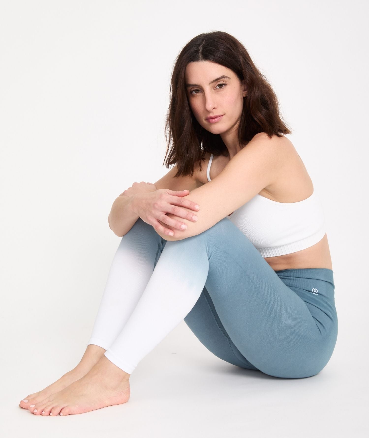 KAVALI - Legging en coton deep - dye - Orage - Yoga Searcher