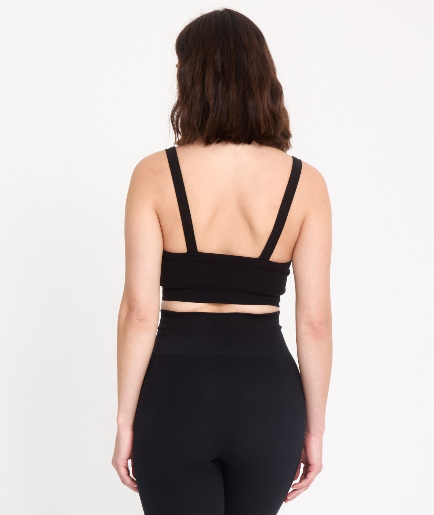 LONI - Brassière en coton - Noir - Yoga Searcher