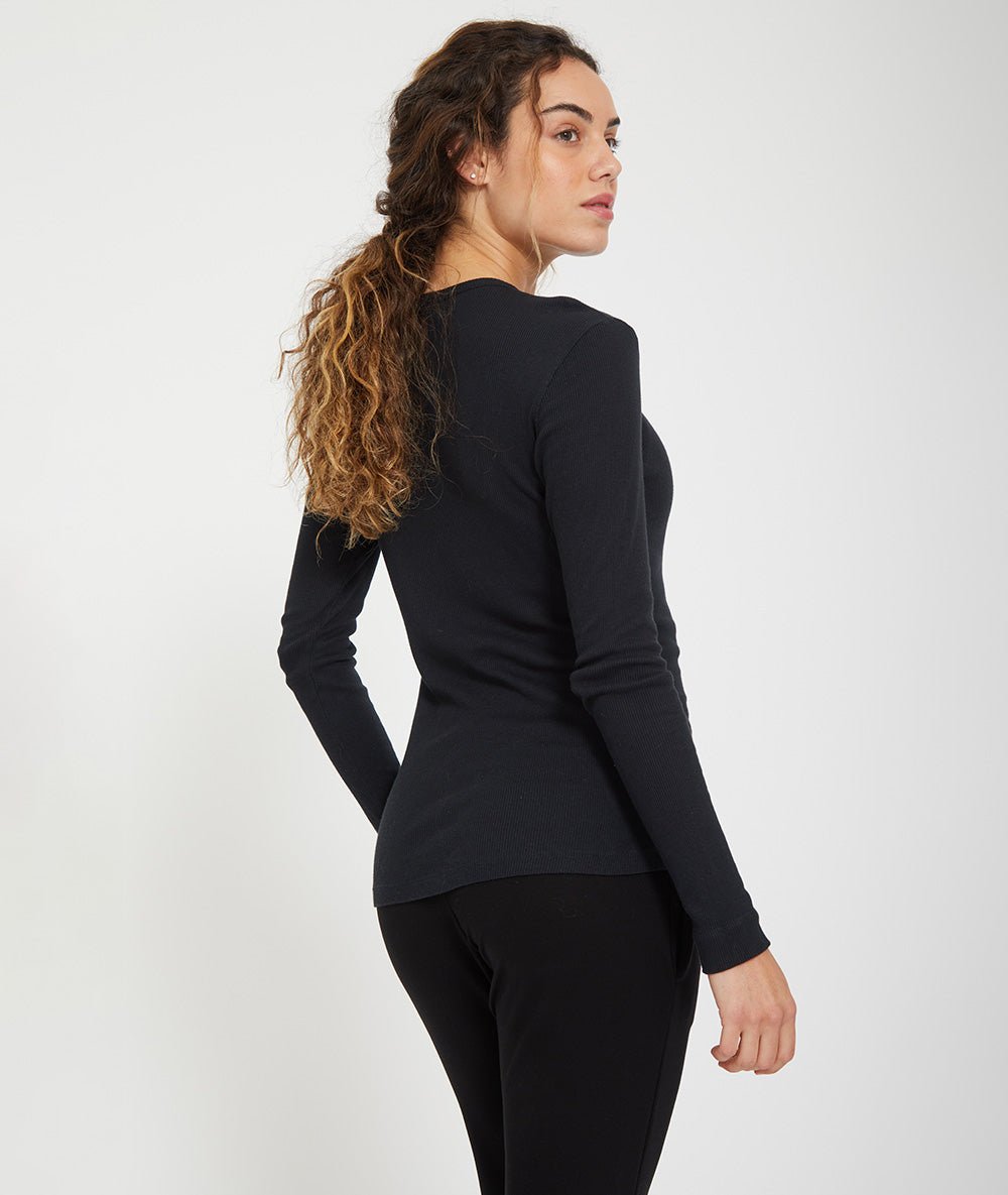 MAUNA - Tee - shirt en coton - Noir - Yoga Searcher