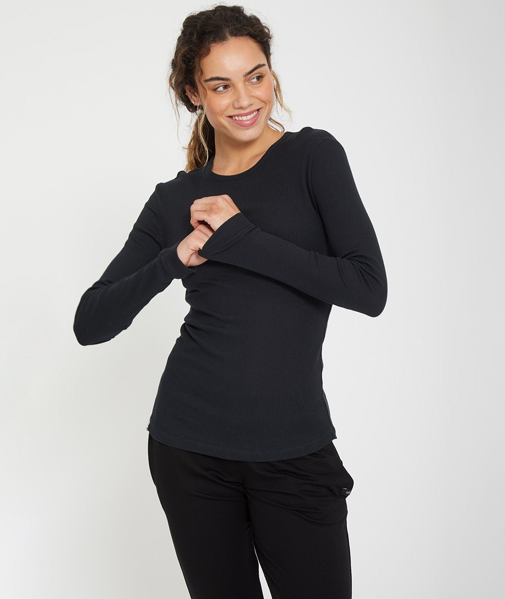 MAUNA - Tee - shirt en coton - Noir - Yoga Searcher