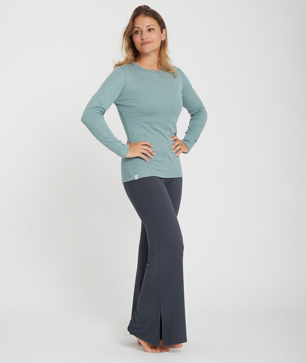 MAUNA - Tee - shirt en coton - Vert Lichen - Yoga Searcher
