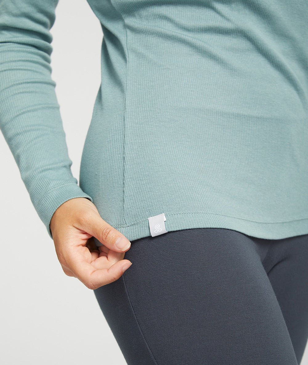 MAUNA - Tee - shirt en coton - Vert Lichen - Yoga Searcher