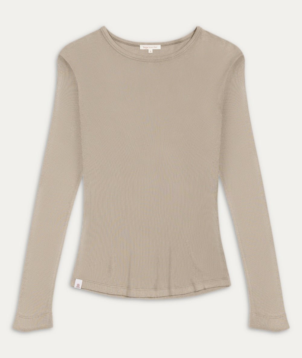 MAUNA - Tee - shirt en coton - Oat - Yoga Searcher