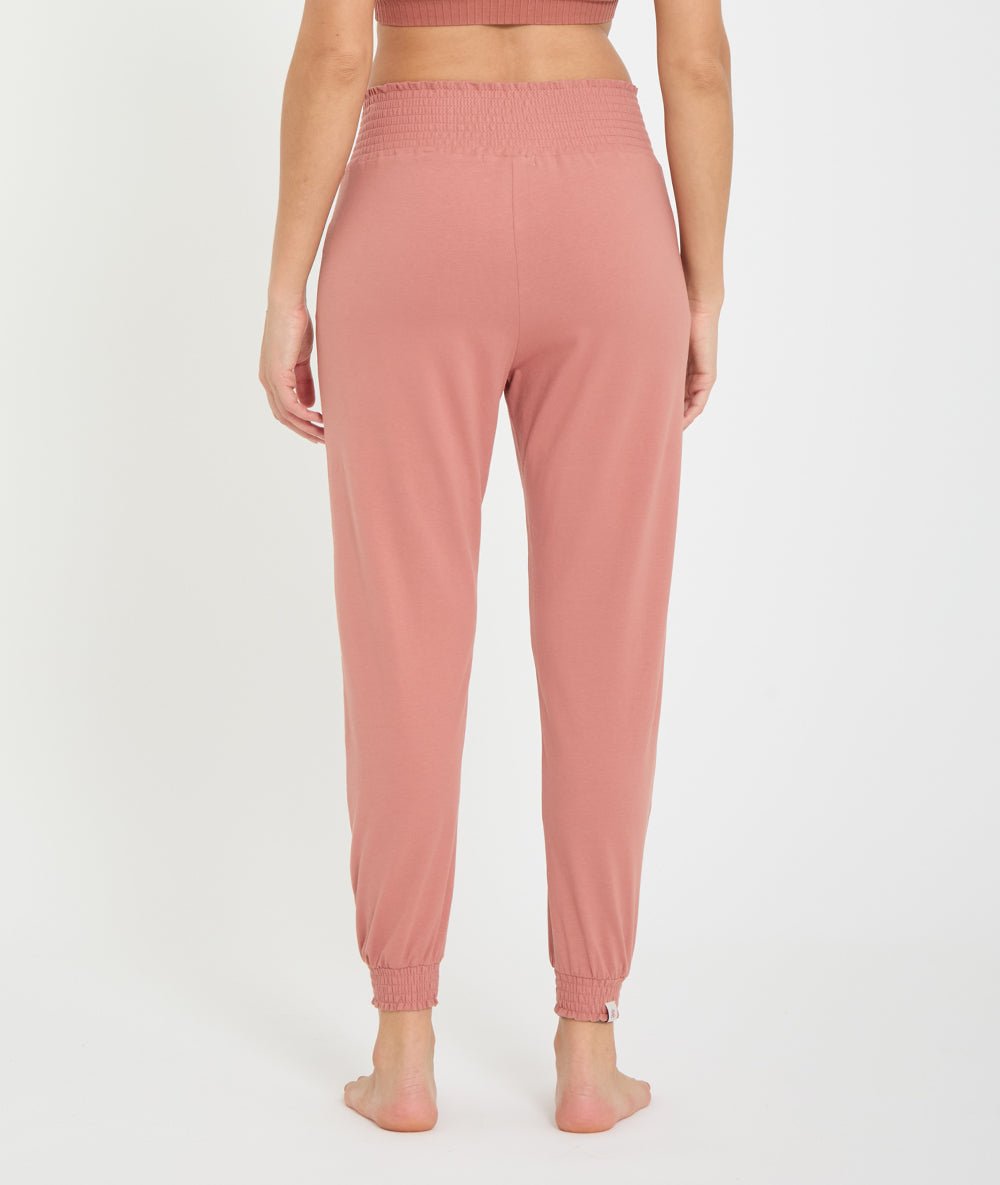 MORJIM - Pantalon fluide yoga - Rose Foncé - Yoga Searcher