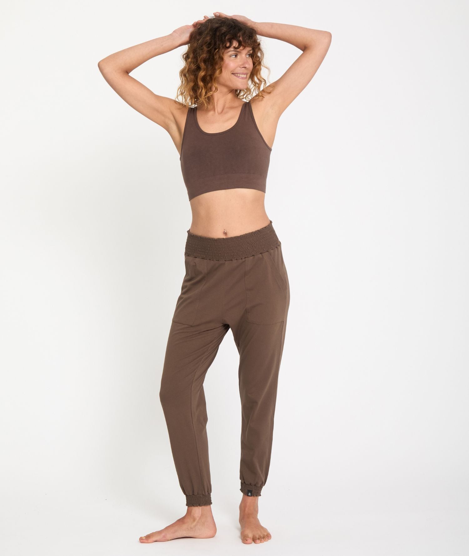 MORJIM - Pantalon fluide yoga - Thyme- Yoga Searcher