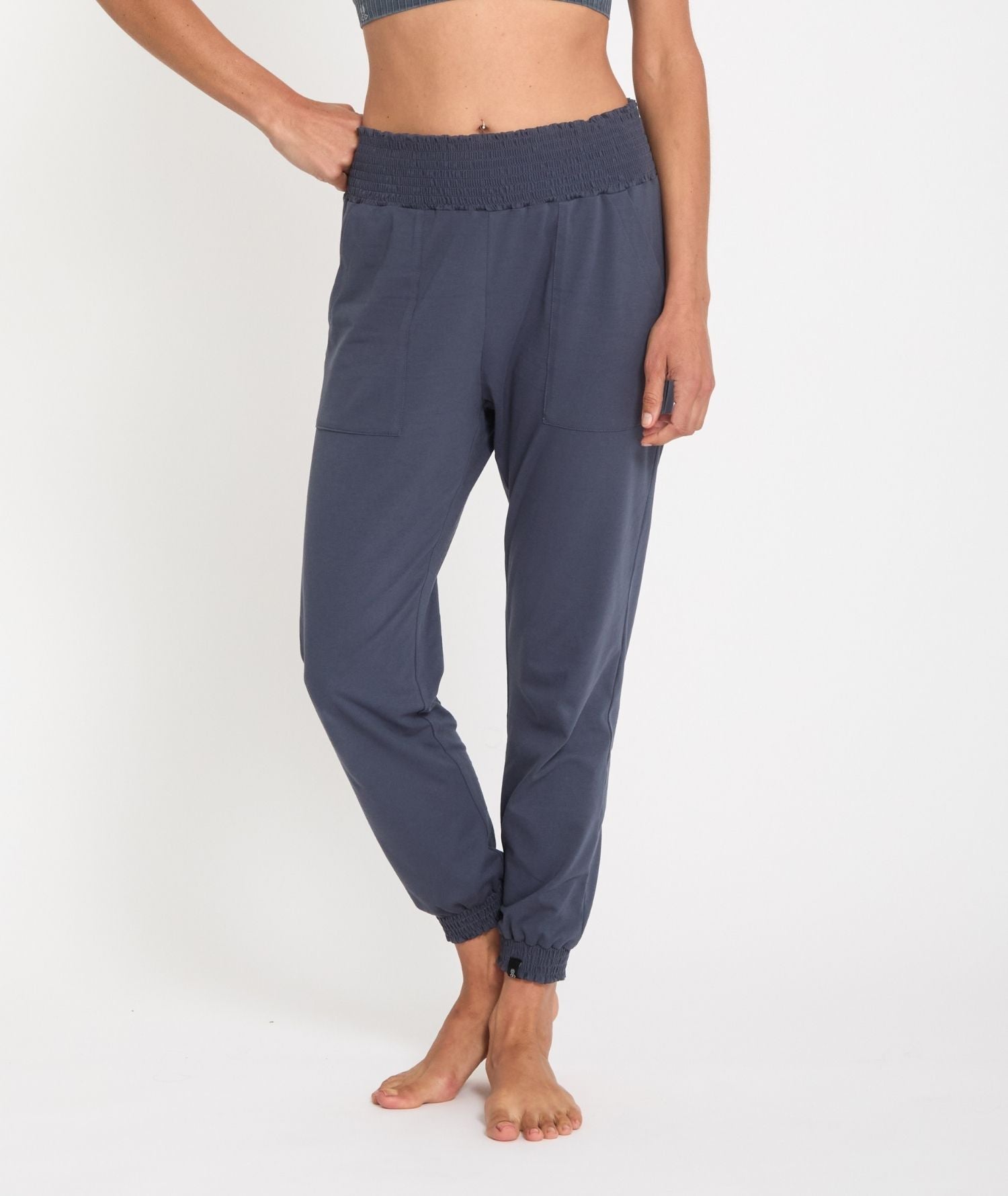 MORJIM - Pantalon fluide yoga - Steel Blue- Yoga Searcher
